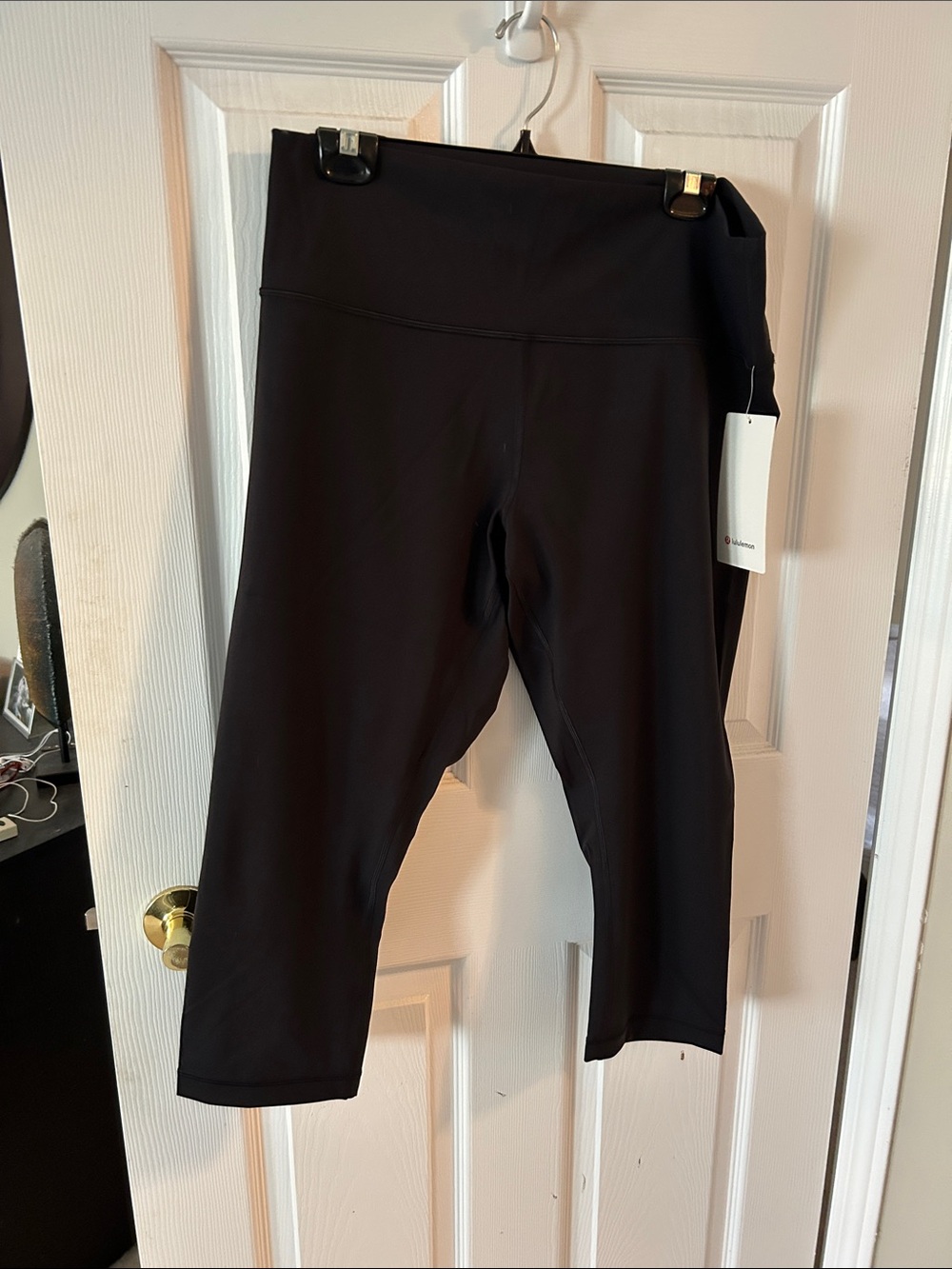 lululemon athletica Black wunder under Cropped High-Rise Leggings